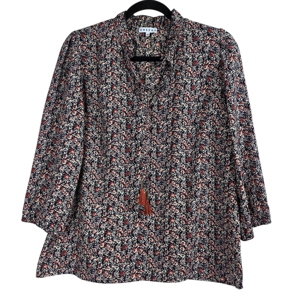 Creeks floral boho long sleeves top